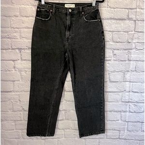 Abercrombie & Fitch the ankle straight ultra high rise jeans